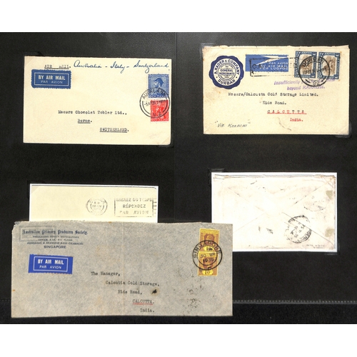 16 - 1934-39 Imperial Airways covers, virtually all commercial, including 1936 North Borneo cover franked... 