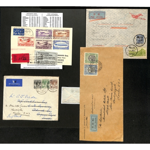 16 - 1934-39 Imperial Airways covers, virtually all commercial, including 1936 North Borneo cover franked... 