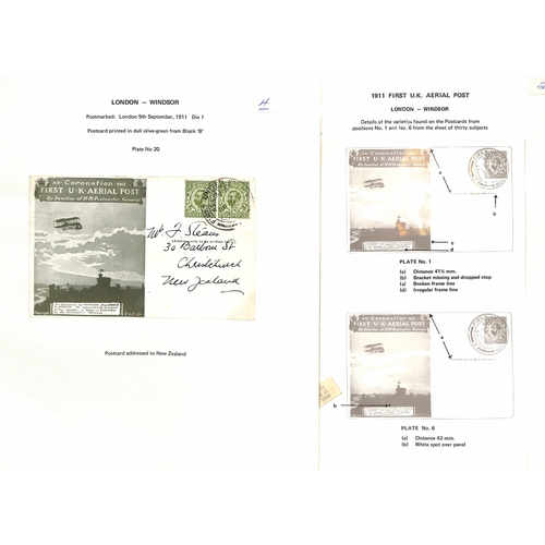 40 - 1911 (Sep 9-16) London to Windsor envelopes in green or purple-brown, London to Windsor postcards in... 