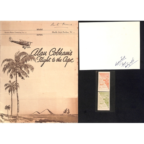 12 - Alan Cobham. 1931 (Feb 27) Cover from London to 