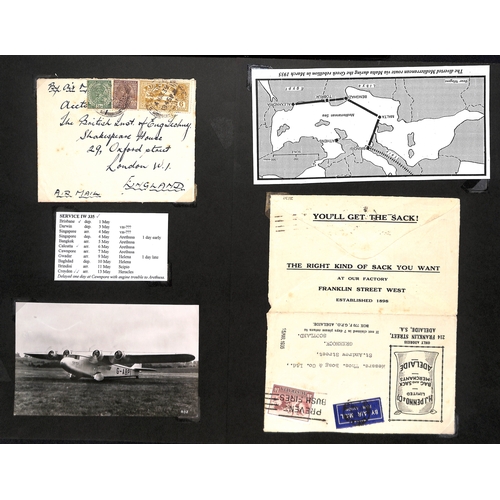 17 - 1935-36 Imperial Airways covers all delayed en route, comprising 1935 (Apr 30) cover from Sydney fra... 