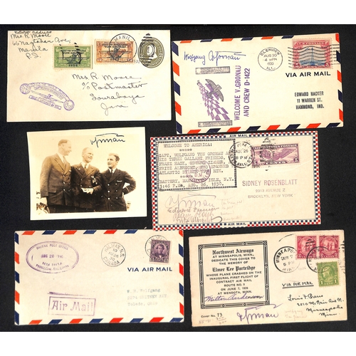 13 - Von Gronau. 1932 Round the World Flight covers flown from Shanghai (Sep 24) to Manila, or from Manil... 
