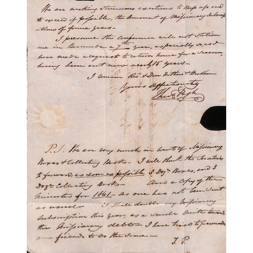 11 - 1842 (June 22) Entire from the Missionary Theophilus Pugh, to the Wesleyan Missionary Society in Lon... 