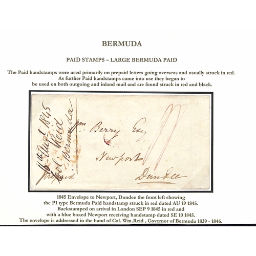 21 - 1845 (Aug 20) Cover to Scotland, prepaid 1/-, red 