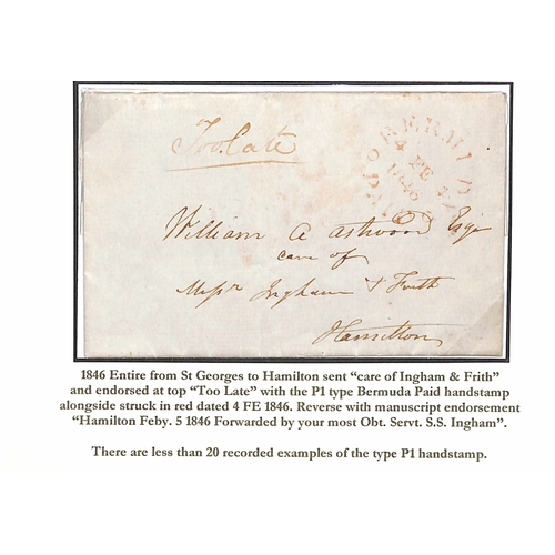 22 - 1846 (Feb 4) Entire letter from St. Georges to 