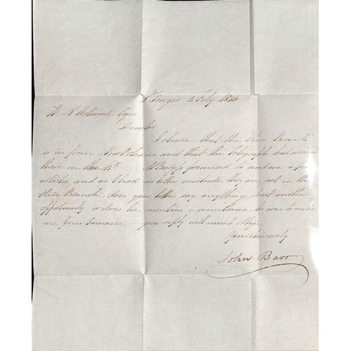 22 - 1846 (Feb 4) Entire letter from St. Georges to 