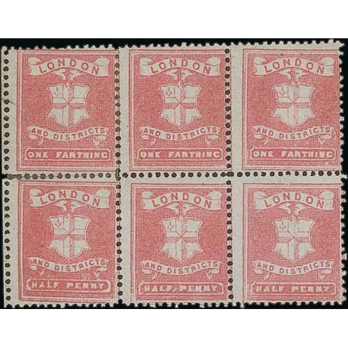 113 - 1865-67 Stamps, the collection well written up on pages comprising Aberdeen (30) with ½d yellow... 