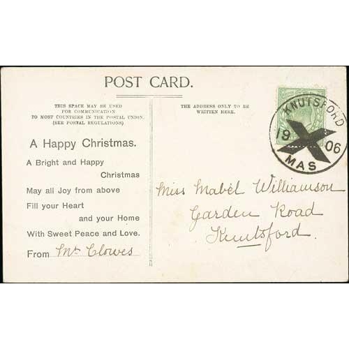 170 - Knutsford. 1906 Picture Postcard posted within Knutsford, a KEVII ½d tied by a superb 