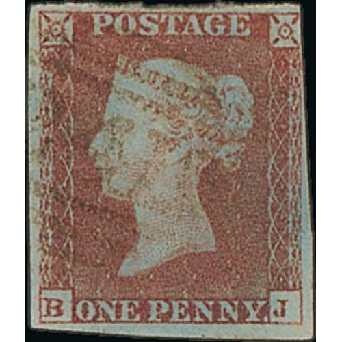 21 - 1841-52 Imperforate 1d reds, the used selection on stockcards, virtually all four margins, the major... 