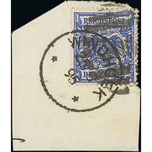 1059 - 1894-1901 Cover, pieces (25, bearing 36 stamps) and single stamps (4), issues of Germany cancelled i... 