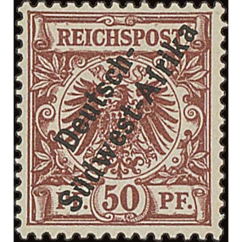 1060 - 1897 3pf - 50pf Set of six mint, the special U.P.U Bern printing with heavier darker overprint type,... 