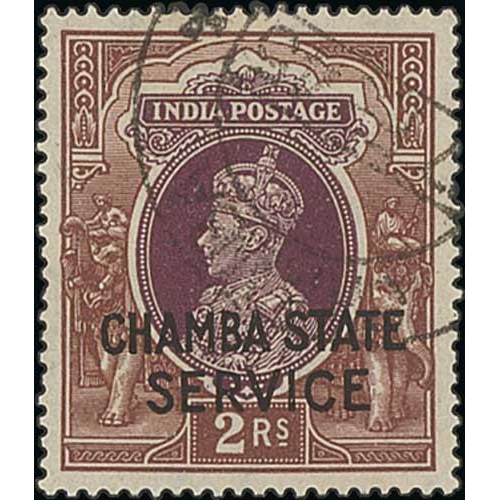 1112 - Convention States. Mint and used collection in an album including Chamba with 1900 3p grey overprint... 