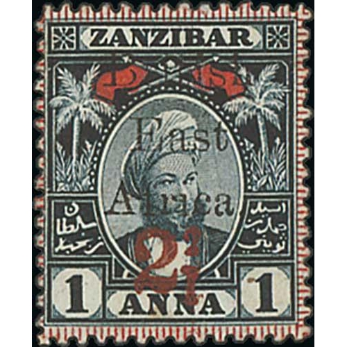 1223 - 1897 2½ Surcharge type 14 on 1a, special U.P.U printing with full stop after 