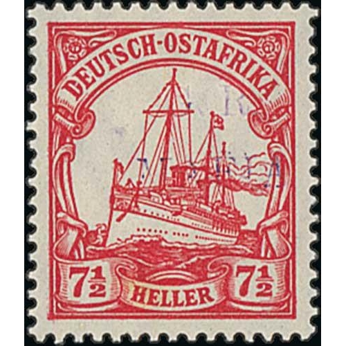 1523 - 1915 (Jan) Yacht type 7½h with Mafia overprint in reddish violet, three unmounted mint examples... 