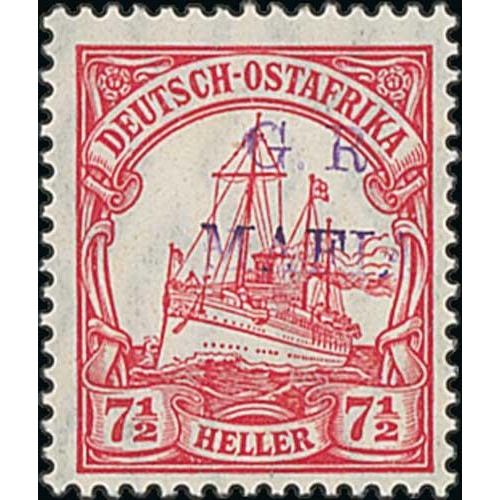 1523 - 1915 (Jan) Yacht type 7½h with Mafia overprint in reddish violet, three unmounted mint examples... 