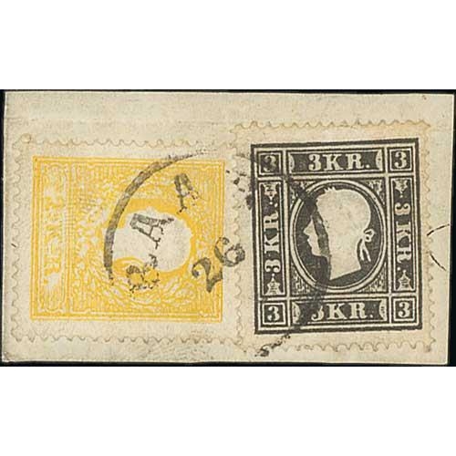 864 - 1850-64 Austrian Empire issues, the used collection in an album with varieties and covers, including... 