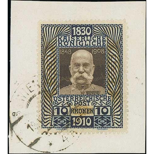 870 - 1867-1918 Issues for Austria-Hungary and Austria, the mainly used collection in an album including 1... 