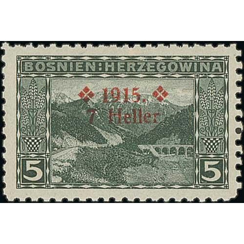 875 - Bosnia-Herzegovina. 1894-1918 Specialised collection in an album with 1900-05 perf 6½ stamps, p... 