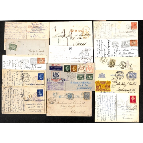 1261 - 1852-1979 Covers and cards including WW1 military and P.O.W, postal stationery, first flights, speci... 