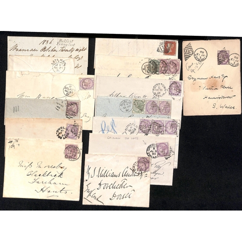 1207 - 1836-1921 Covers and cards including 1836 free cover with superb 