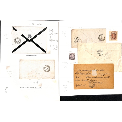 1209 - Dublin & Belfast T.P.O. 1868-1918 Covers and cards with various T.P.O or R.P.O datestamps cancelling... 