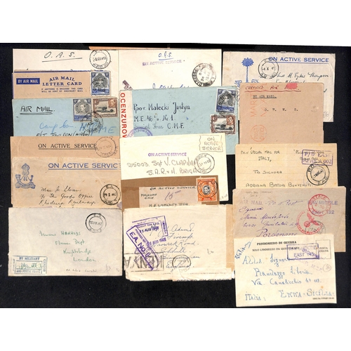 1241 - World War Two / Military Mail. 1941-46 Forces covers (47), 1944 cover from the Polish Settlement at ... 