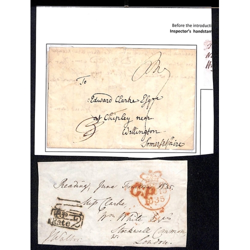 125 - 1741-1835 Entire letters (6) and fronts (2) including 1741 letter from Samuel Squire at St. Johns (C... 