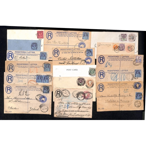 134 - 1887-1902 Covers and cards bearing Jubilee issue stamps, the majority addressed abroad with 2½d... 