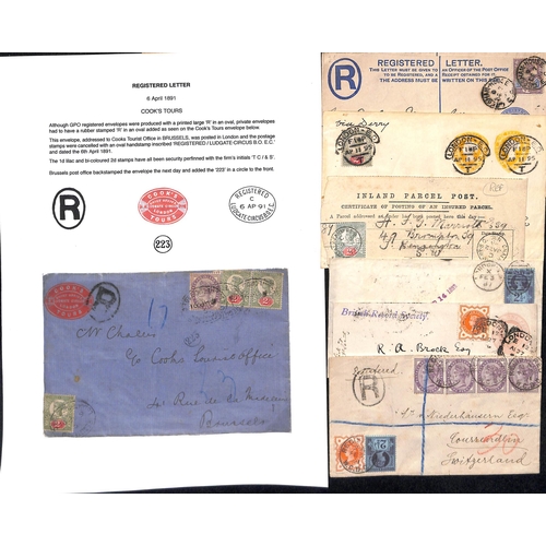 134 - 1887-1902 Covers and cards bearing Jubilee issue stamps, the majority addressed abroad with 2½d... 