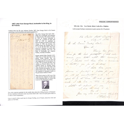 136 - Francis Freeling. 1807-35 Letters sent to Freeling, with requests that incorrectly delivered letters... 