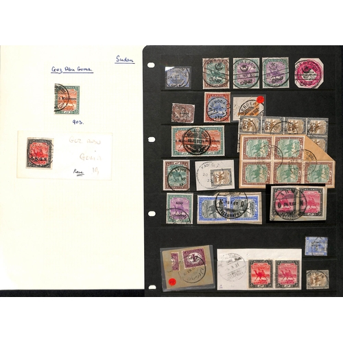 1449 - Cancellations. 1897-1937 Stamps (49) and pieces (14) with selected cancels including 1897 Kedden and... 