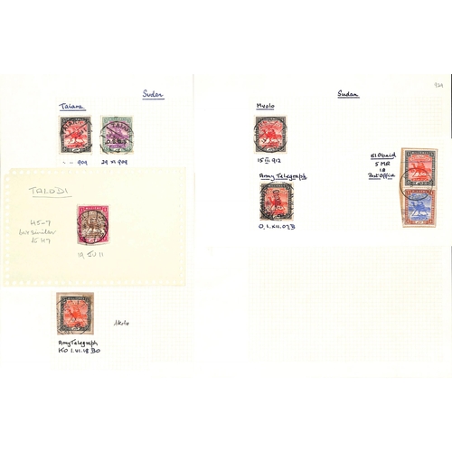 1449 - Cancellations. 1897-1937 Stamps (49) and pieces (14) with selected cancels including 1897 Kedden and... 