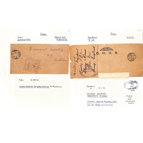 1453 - Official Mail. c.1916-2000 Stampless Official covers, various Postage Paid handstamps including WW1 ... 