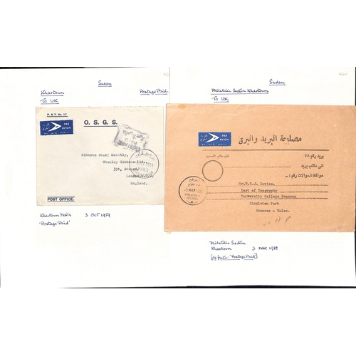 1453 - Official Mail. c.1916-2000 Stampless Official covers, various Postage Paid handstamps including WW1 ... 