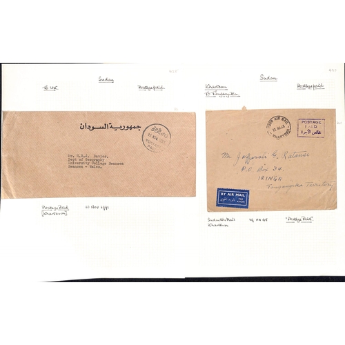 1453 - Official Mail. c.1916-2000 Stampless Official covers, various Postage Paid handstamps including WW1 ... 