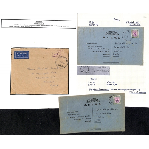 1453 - Official Mail. c.1916-2000 Stampless Official covers, various Postage Paid handstamps including WW1 ... 