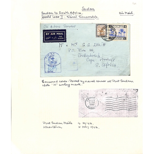 1456 - WW2 - Forces Mail. 1939-45 Covers with civil P.O cancels but forces censor cachets (8, one with Orde... 