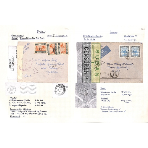 1459 - WW2 - Air Mails. 1941-45 Covers to USA or G.B, comprising 1941 cover to USA 