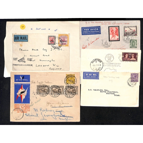 1461 - Air Mails. 1931-38 First Flights and philatelic flown covers including 1931 (Mar) first flights (5),... 