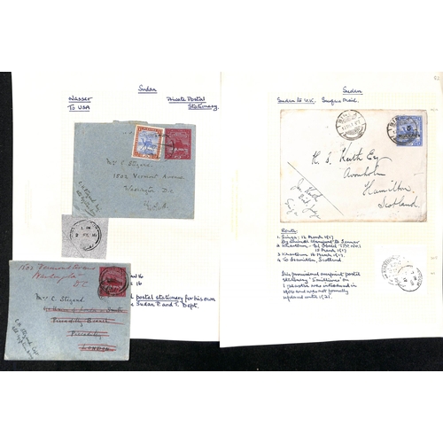 1462 - Postal Stationery. 1899-1984 Envelopes (32), lettersheets (2), postcards (9), registration envelopes... 