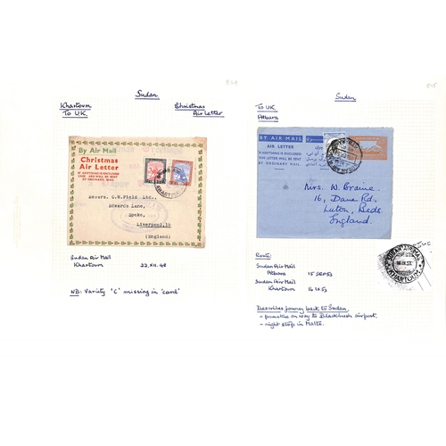 1462 - Postal Stationery. 1899-1984 Envelopes (32), lettersheets (2), postcards (9), registration envelopes... 