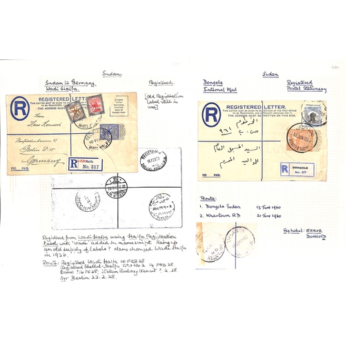 1462 - Postal Stationery. 1899-1984 Envelopes (32), lettersheets (2), postcards (9), registration envelopes... 