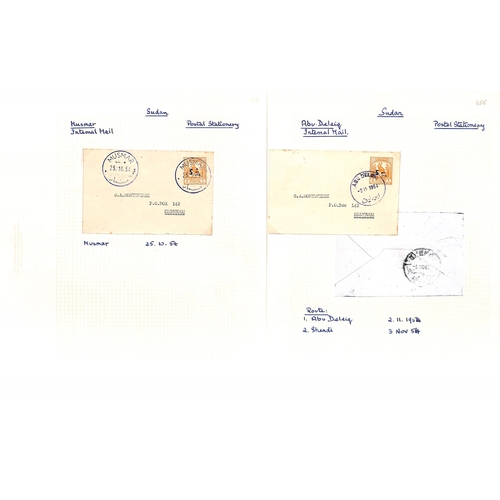 1462 - Postal Stationery. 1899-1984 Envelopes (32), lettersheets (2), postcards (9), registration envelopes... 