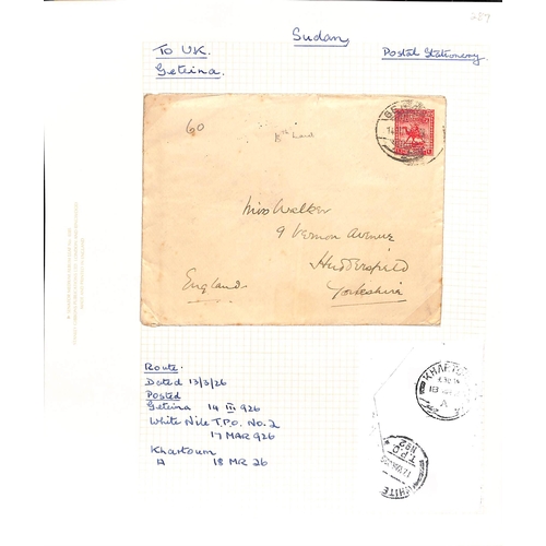 1462 - Postal Stationery. 1899-1984 Envelopes (32), lettersheets (2), postcards (9), registration envelopes... 