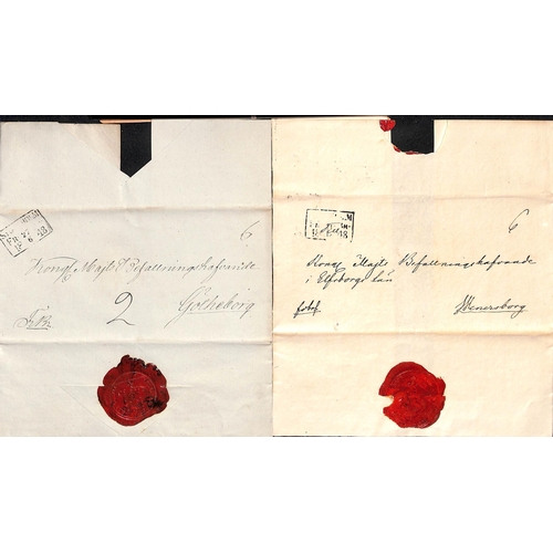 1465 - 1841-59 Stampless entire letters and entires, comprising official letters with impressed wax seals a... 