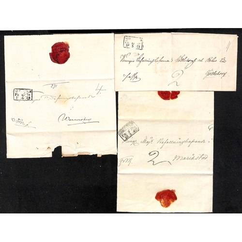 1465 - 1841-59 Stampless entire letters and entires, comprising official letters with impressed wax seals a... 