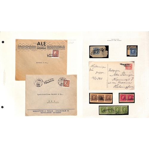 1506 - Maritime Mail. c.1870-1970 Covers and cards (39), stamps and pieces (88) with various datestamps of ... 