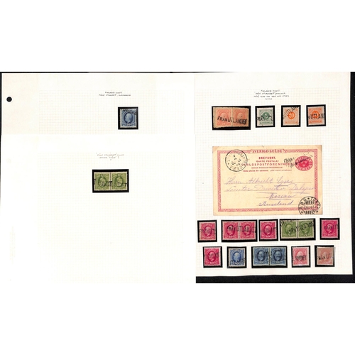 1506 - Maritime Mail. c.1870-1970 Covers and cards (39), stamps and pieces (88) with various datestamps of ... 