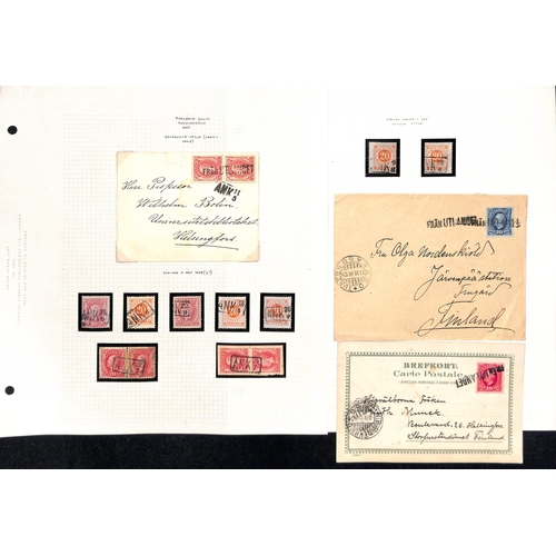 1506 - Maritime Mail. c.1870-1970 Covers and cards (39), stamps and pieces (88) with various datestamps of ... 