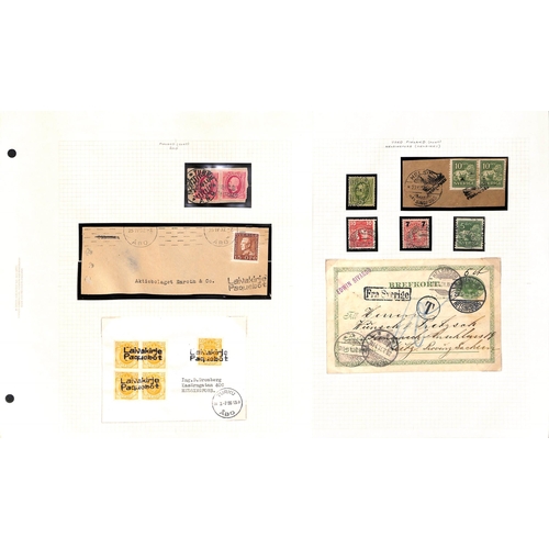 1506 - Maritime Mail. c.1870-1970 Covers and cards (39), stamps and pieces (88) with various datestamps of ... 